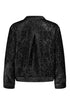 Rabens Saloner viet glimmer crop shirt jacket black glimmer